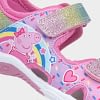 girls pink glitter peppa pig sandals