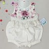 baby and toddler girls boho style floral romper with tassels and lace decor