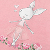 mini mois baby girls pink bunny rabbit ballerina 4 piece set