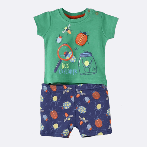 lily and jack don't bug me 3d green t-shirt and shorts set