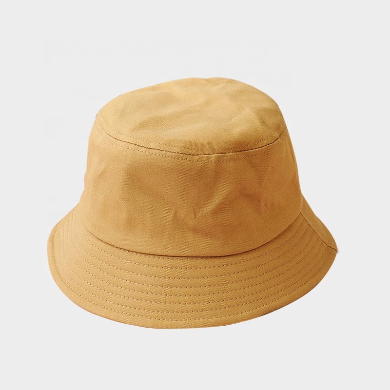 Kids mocha Cotton Bucket Sun Hat